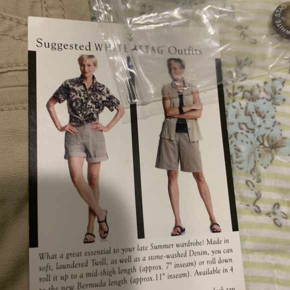 White Stag Convertible Shorts NEW Sz 6 Women’s Khaki Mid thigh or Bermuda style - Picture 5 of 11
